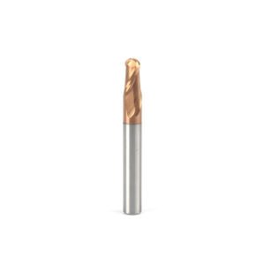 2 Flutes Solid Carbide Ball Nose End Mill for Steel Machining
